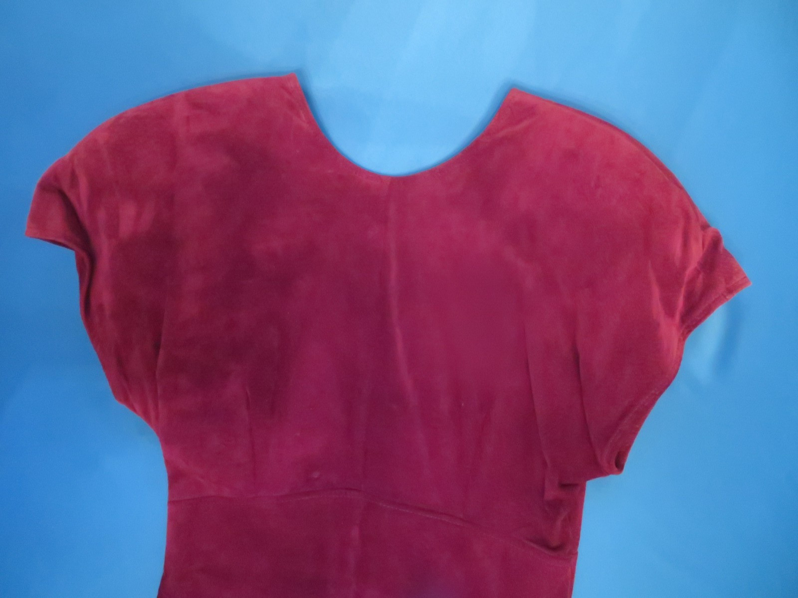 VINTAGE 1980s liz claiborne DRESSES Purple Suede Dress. Misses Size 8. RN 52002.