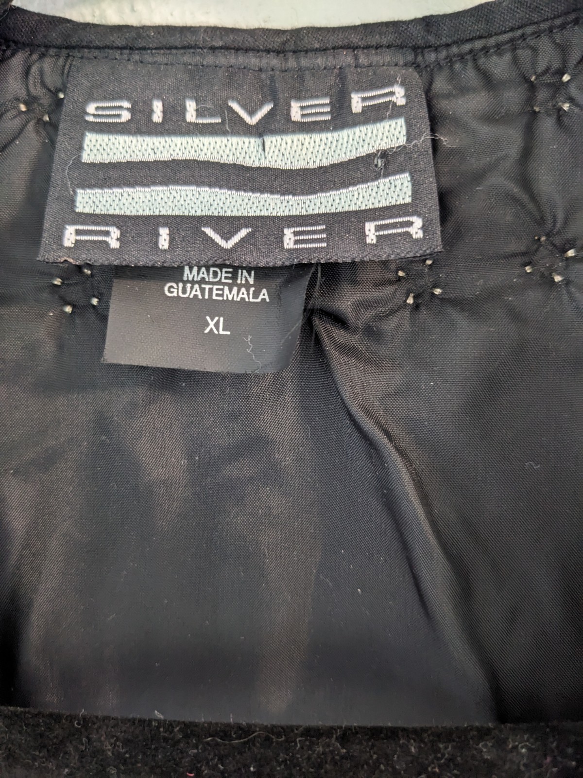 Vintage Silver River Red Black Wool Vest Gold Studded Women’s Size XL