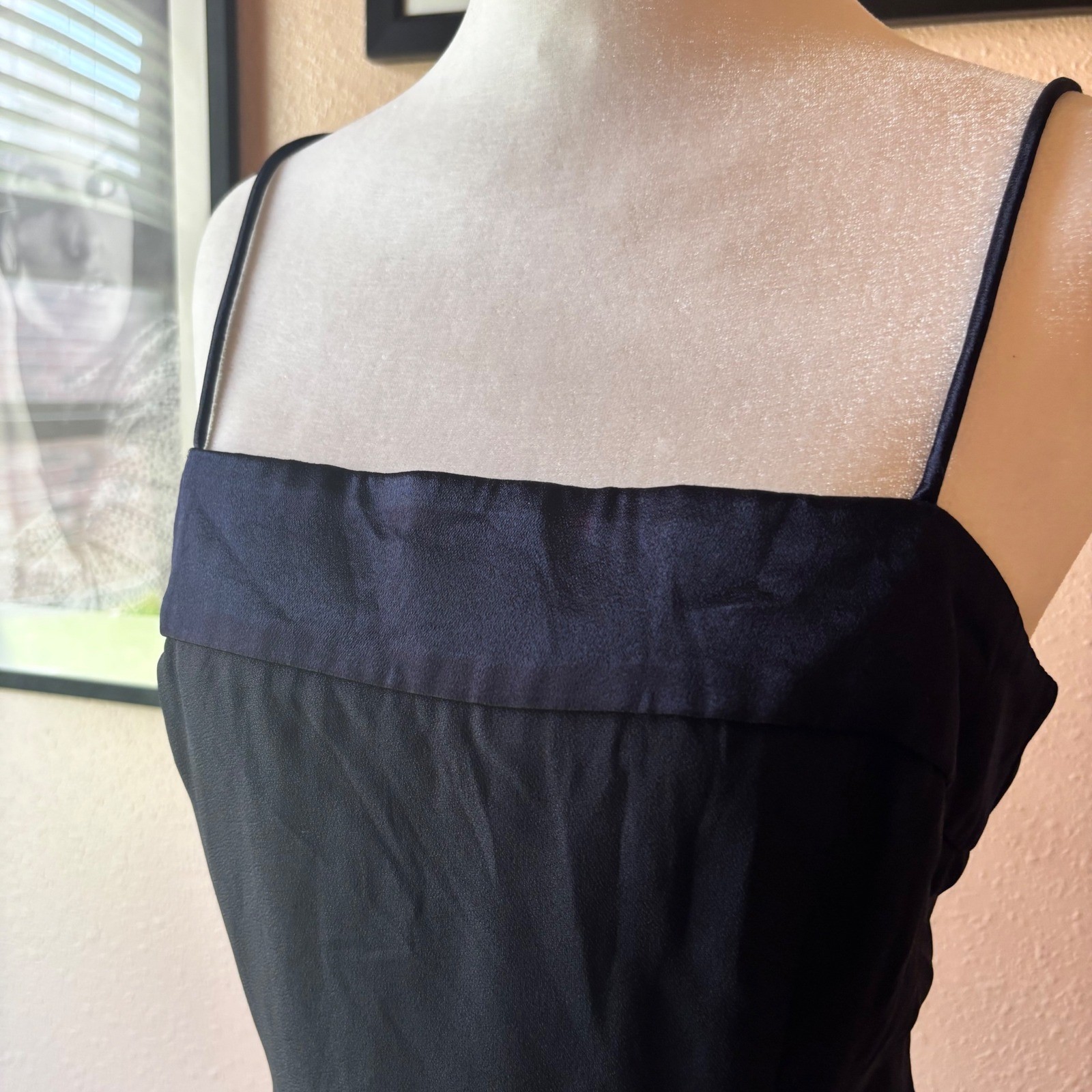 Vintage 90s Midnight Blue Mini Formal Cocktail Dress