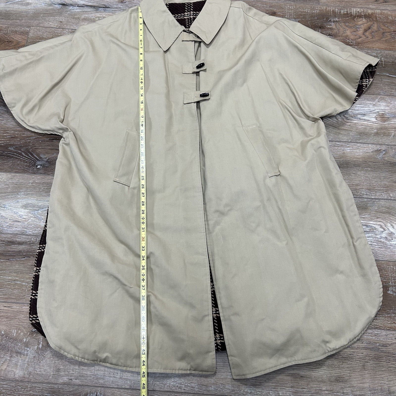 Vintage Trench Cape Coat Cloak – USA – Union Made LANE BRYANT PLUS SIZE