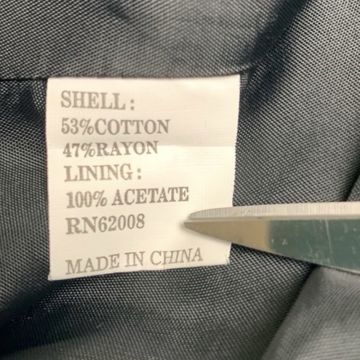 Vintage 80s Blazer Jacket Grey Gray White Stripes With Black Eyelash Mat Sz 8