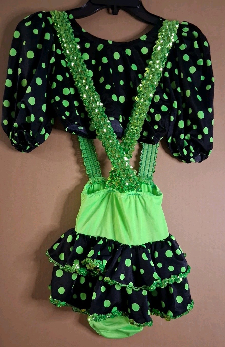 Vintage Curtain Call Costumes 80s 90s Neon Sequin Bodysuit 2 Piece Cosplay Lot 2