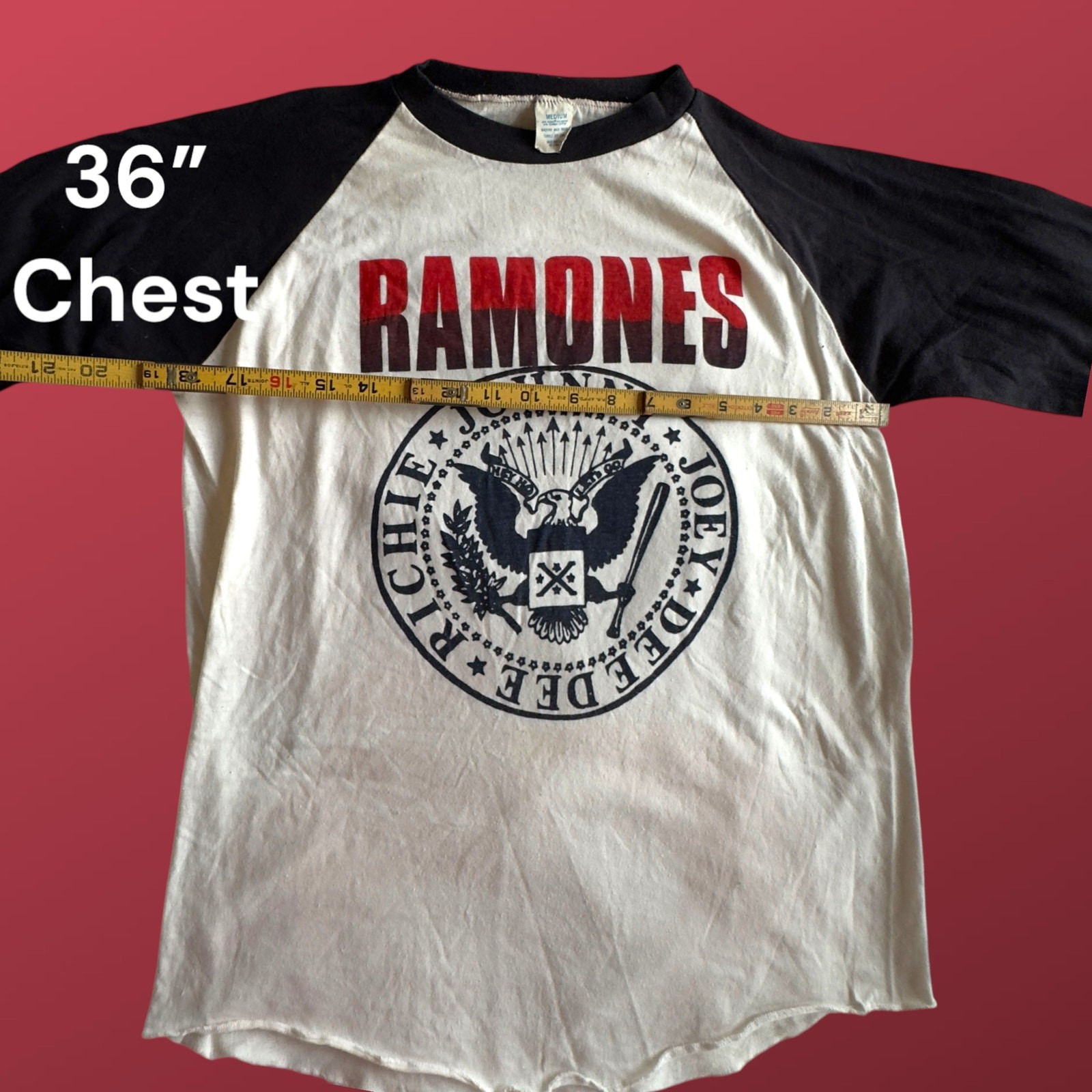Vintage 1983 Ramones Baseball T-Shirt Kodel Tag Punk Rock Richie Authentic Tour