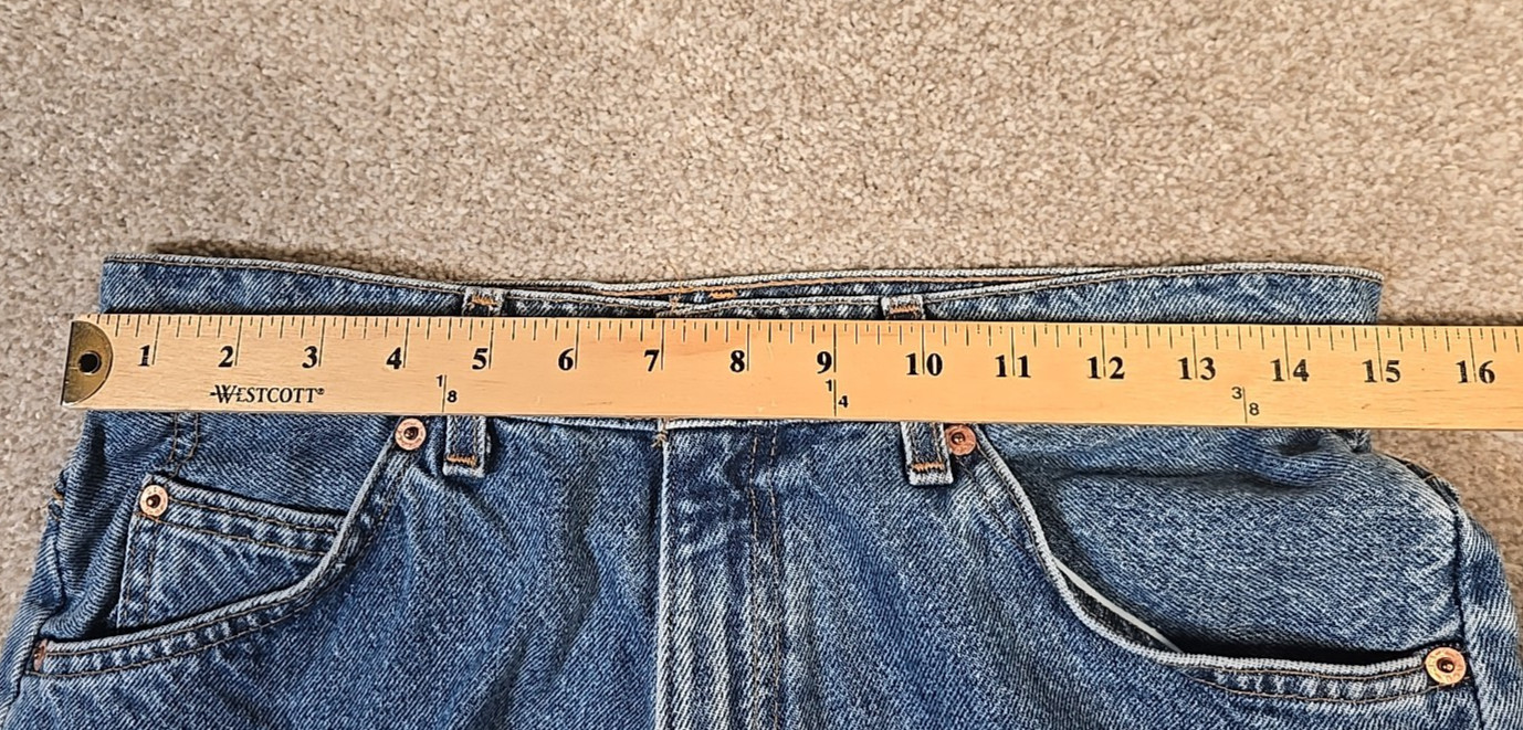 Levi’s 962 Vintage Loose Fit Straight Med Wash Orange Tag USA Made Juniors 11 M