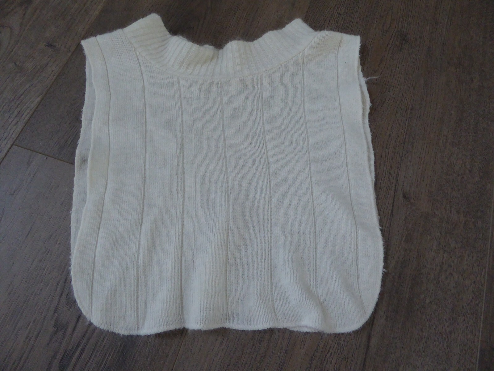 Vintage Dickie Creamy White Sleeveless Mock Turtleneck Neck Sweaters Men & Women