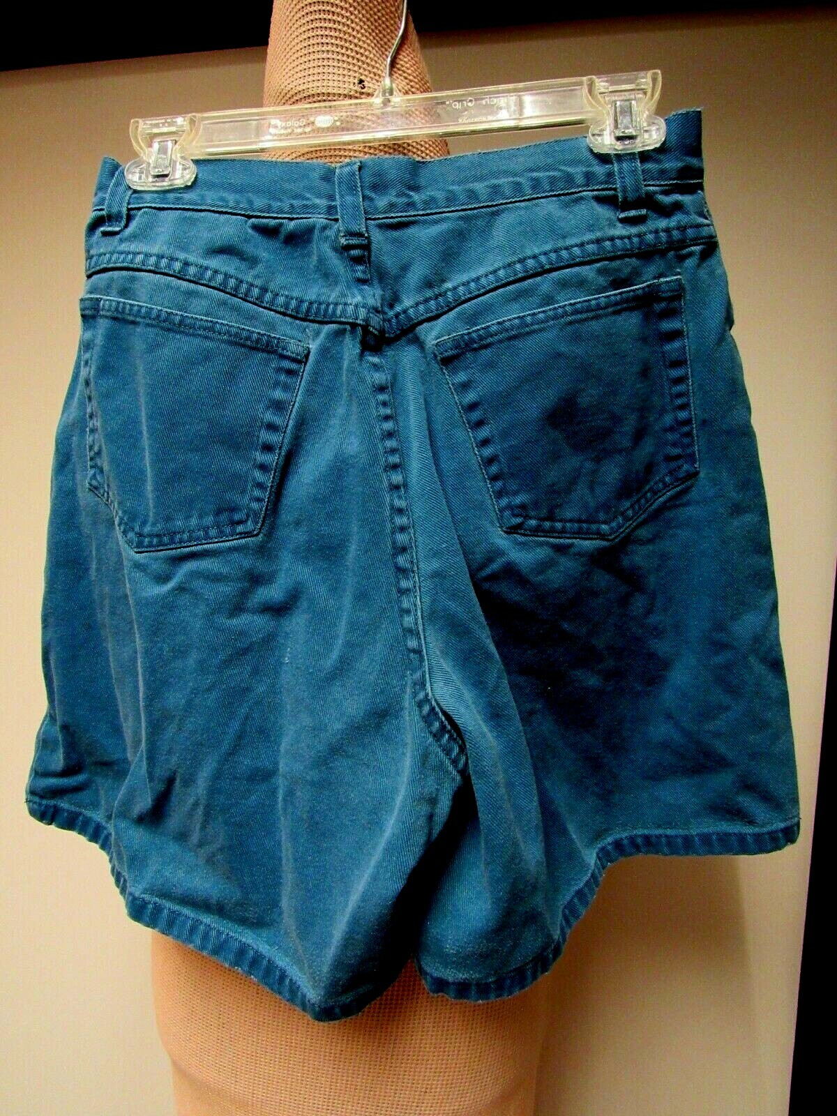 VTG NORTHWEST BLUE Cotton Shorts Womens Parakeet Blue 29 1/2 x 6 12 M Distressed