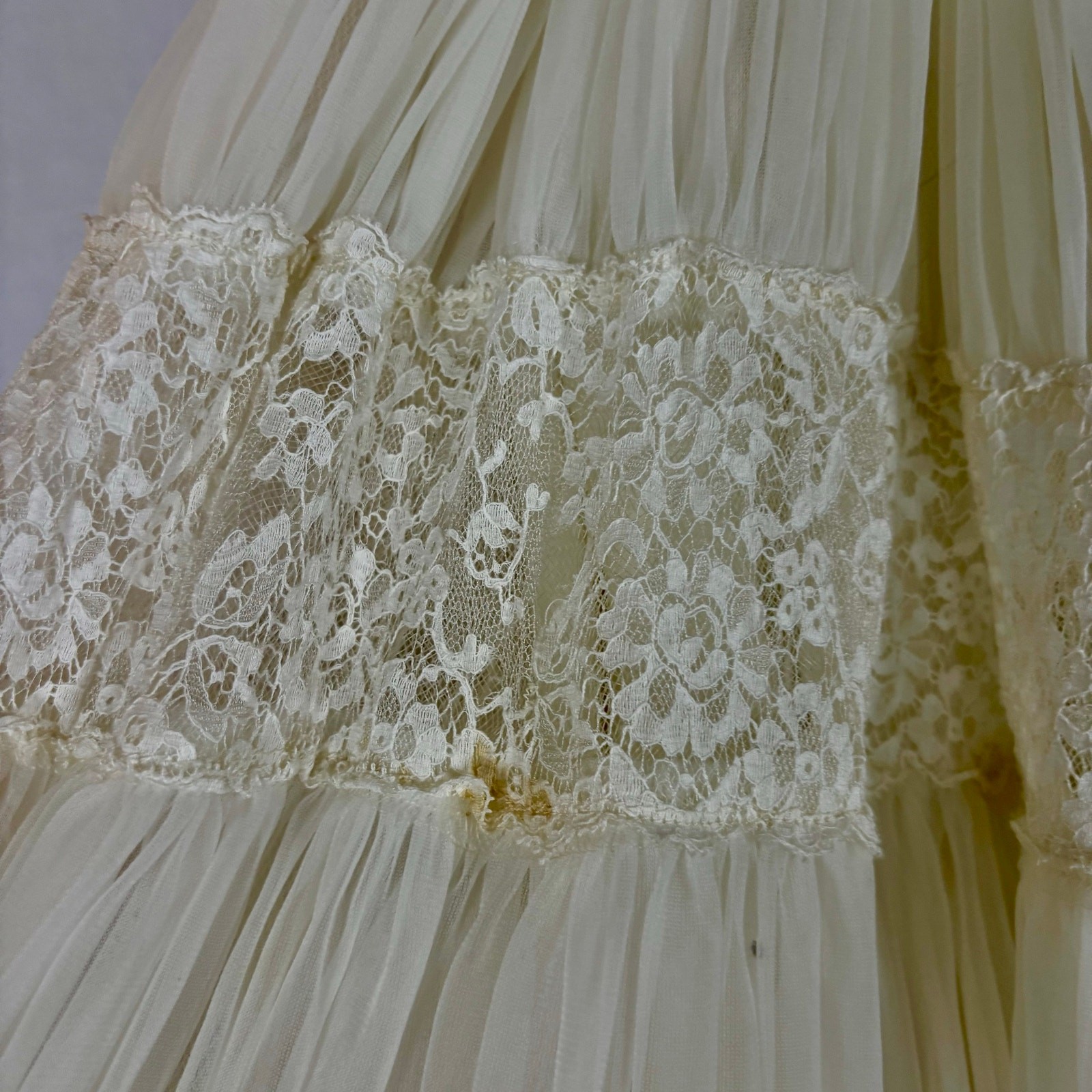 Vintage 1950s Marie of Pandora Bridal Crinoline Petticoat Skirt With Train AS IS