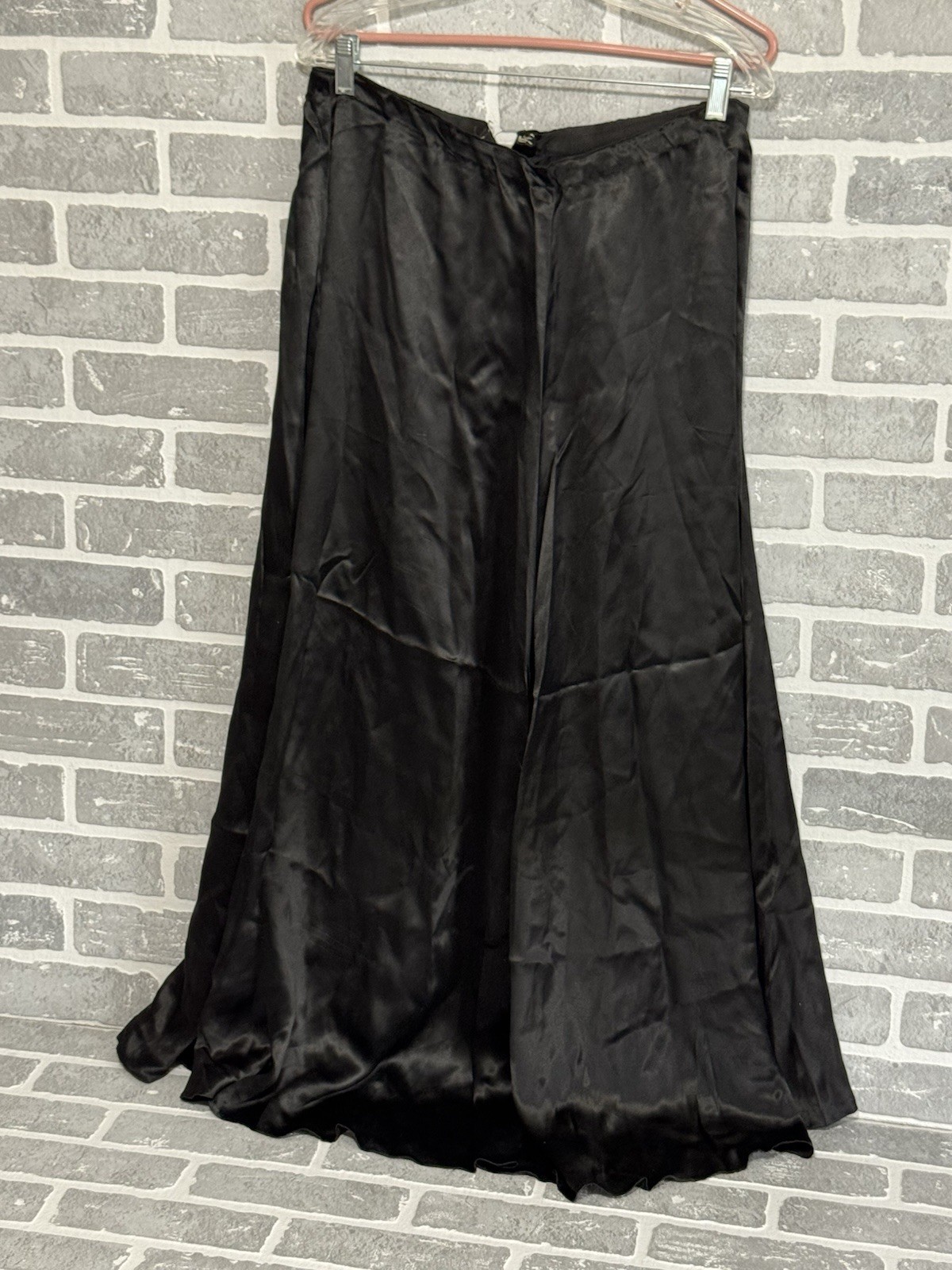 Vtg Women’s Handmade Black Silk Skirt Age Size Unknown