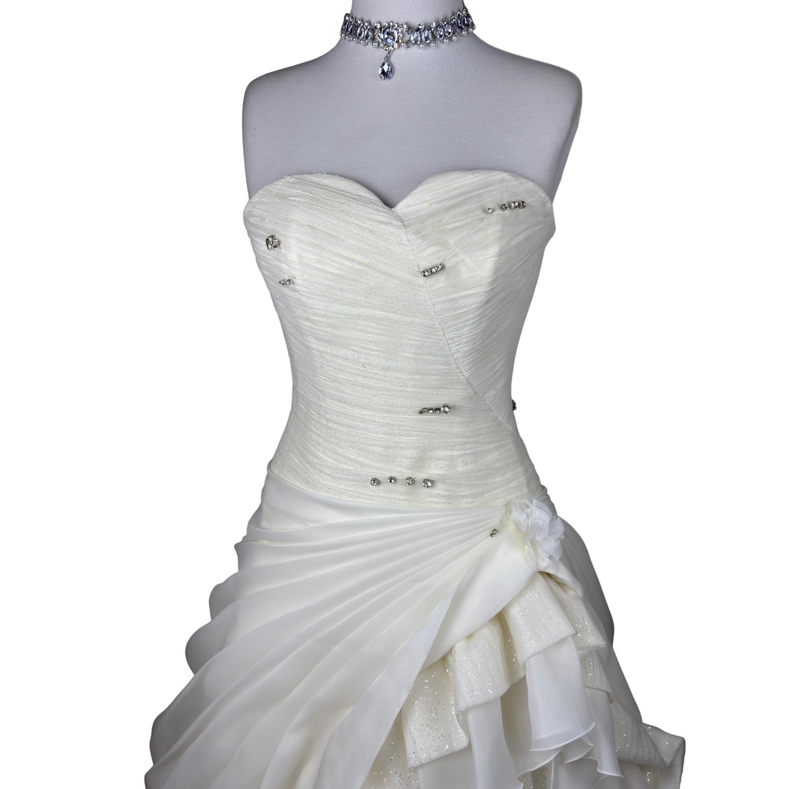 Vintage Princess Wedding Dress Bridal Ball Gown Fairytale Ruffle Wedding Dress