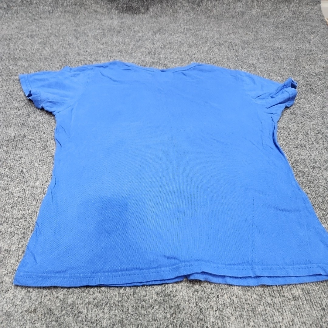 Vintage Nike Team Kentucky Women Large Blue Center Check V-Neck UK Wildcats Tee