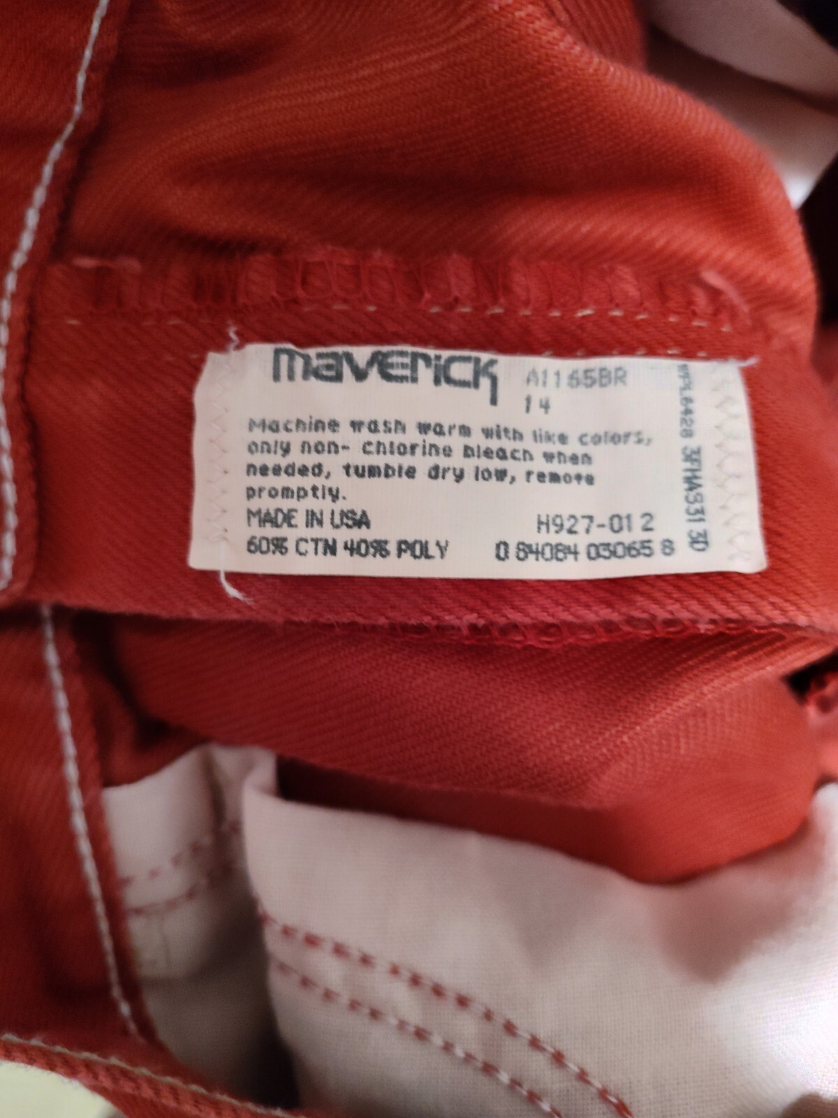 Maverick Vintage A1155BR Red Jeans