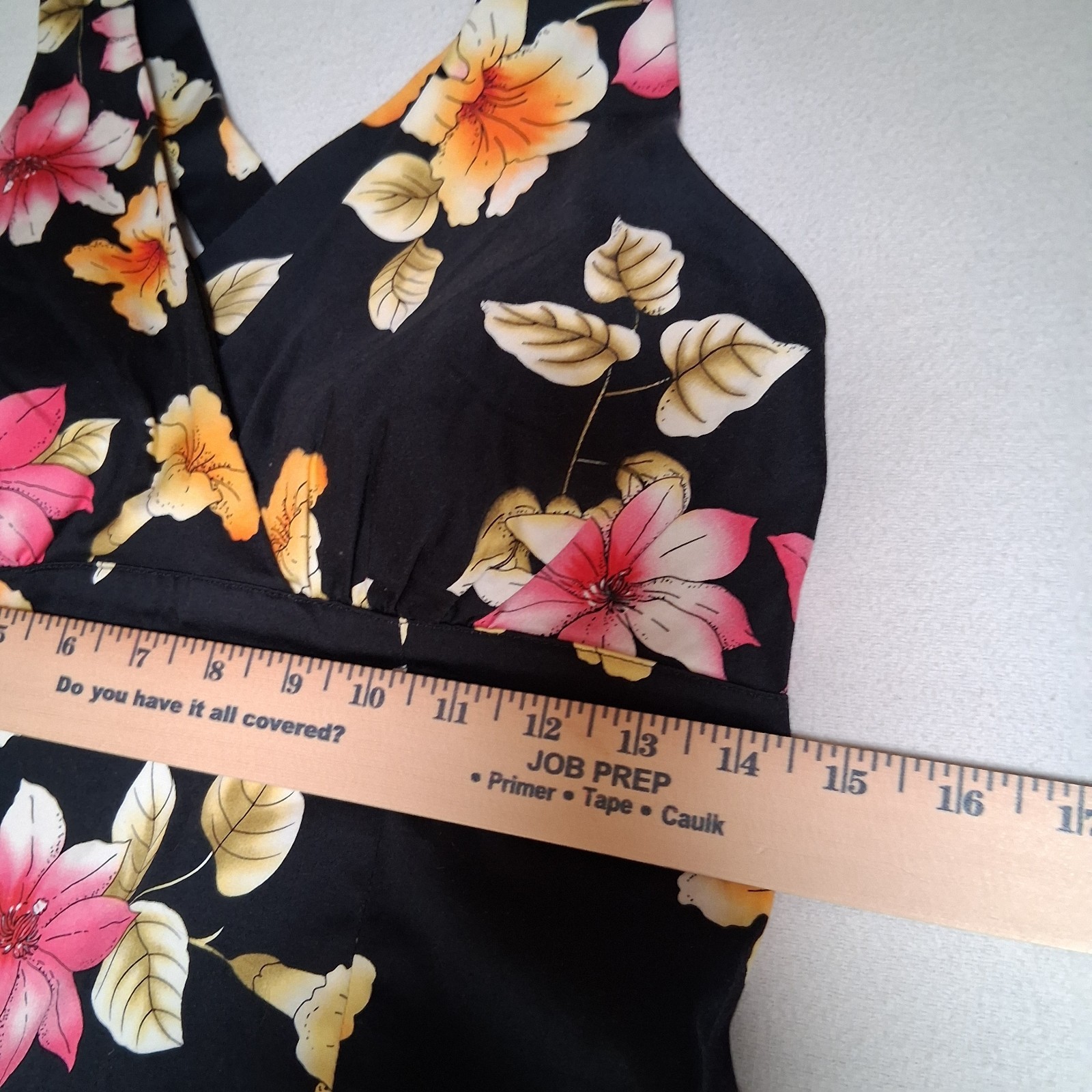 GIORGIO FIORLINI COLLECTION, Black Floral Red Yellow Flowers Zip Back 6 Bobemian