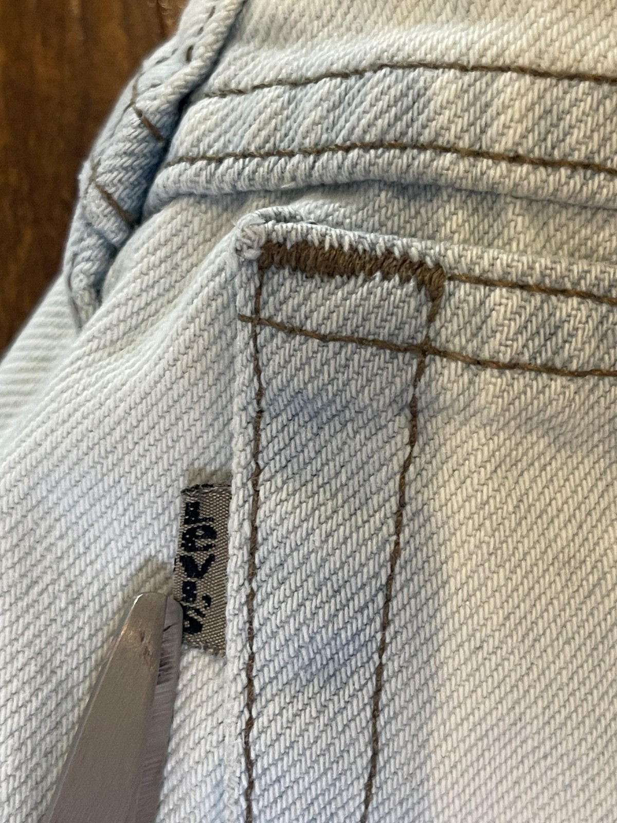 Vintage Levis 900 Series 901 Tie Dye Light Wash High Rise Tapered Jeans 24.5×27