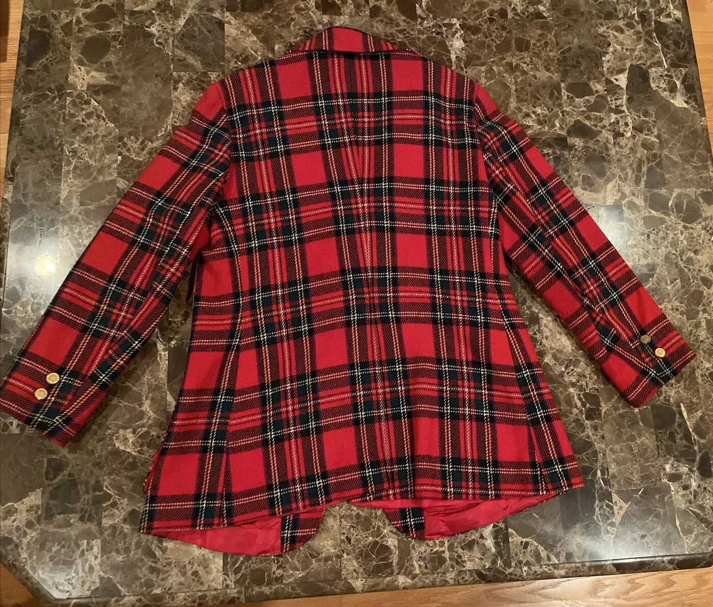 Vintage Prestige of Boston Tartan Plaid Blazer 14 S/M Mid century 60s