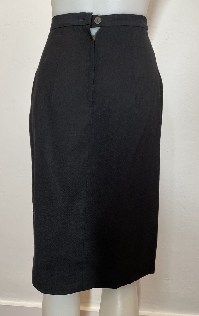 VTG 60s Women’s Suit Strips Bold Black Off White Pencil Skirts SABA JRS CALIF