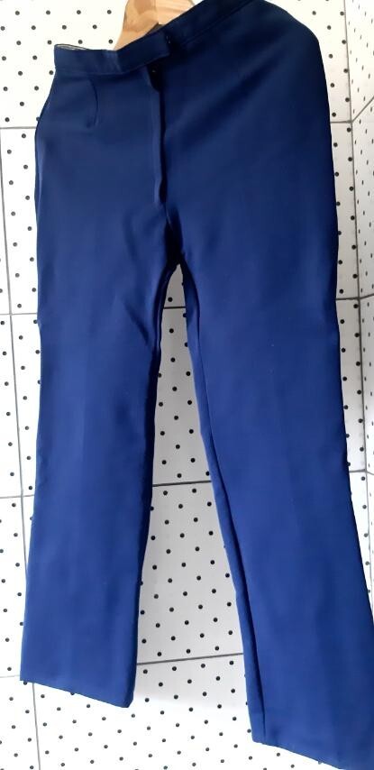 Vintage 60-70s LYCRA With HELANCA and Wool Retro Blue Women Ski Pants Siz 40 NEW