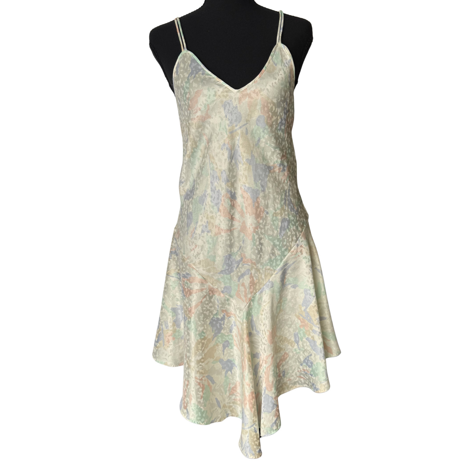 Vintage 80s California Miss Brand Printed Camisole Nightgown Sz. Medium