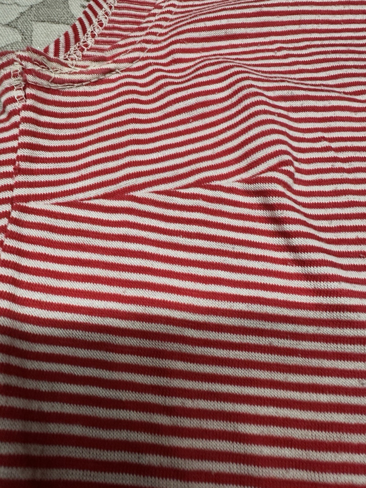 Vintage 1970s Red Stripped Gym Romper Devil High School One Piece Zip Front Dart