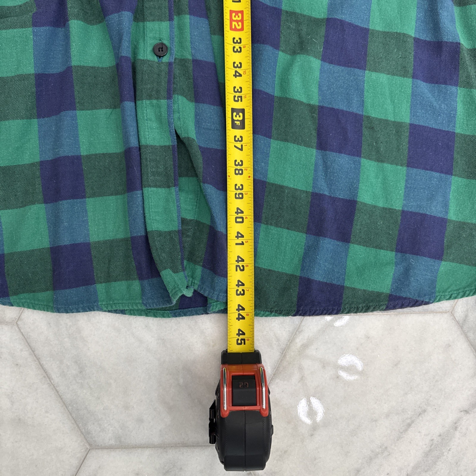 Vtg JG Hook Dress, Tartan Blue Green Button Front, W 4P Love to the 90’s Cotton
