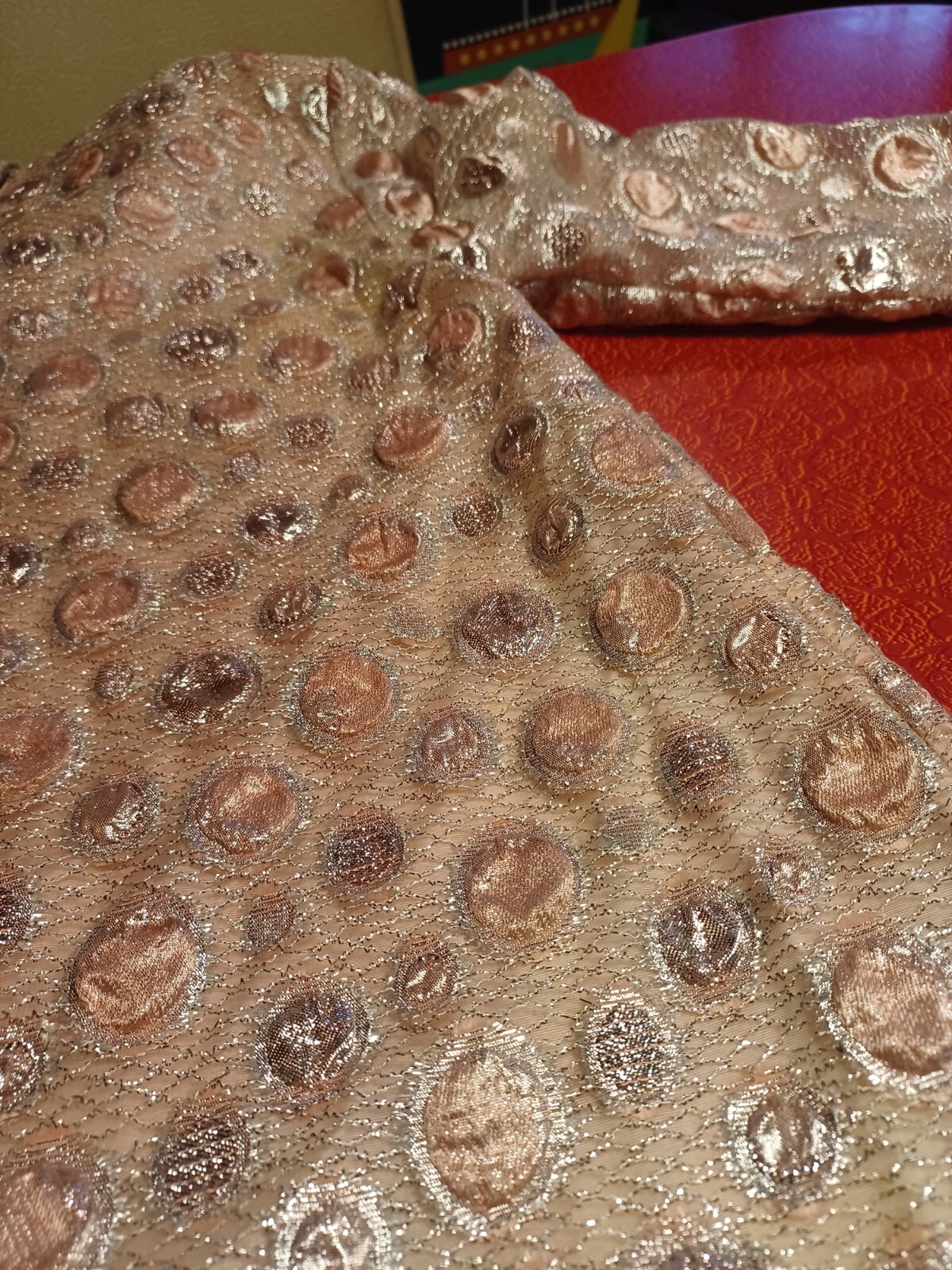 True VTG Mid-century 1960s A Line Swing GoGo Mini Dress Metallic MCM MOD Shift M