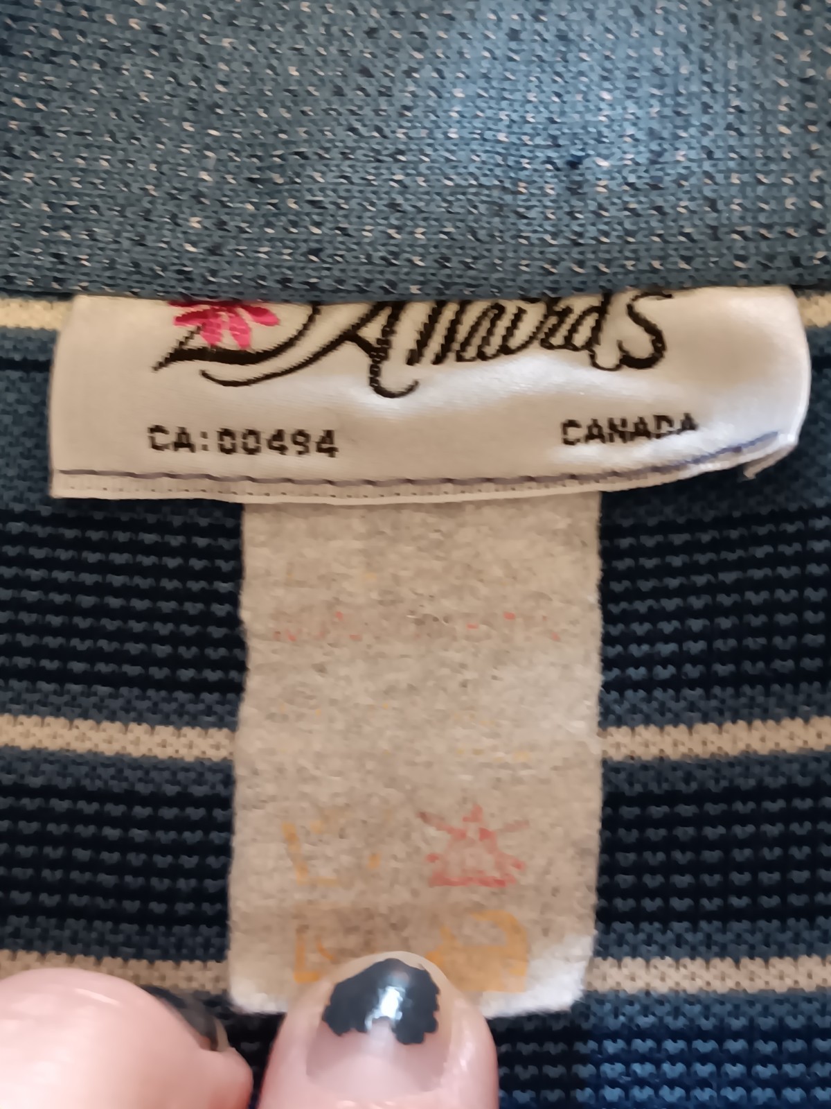 Vintage D’Alliard’s Striped Scooter Dress Box Pleat Mod Blue Grey Gray White 60s
