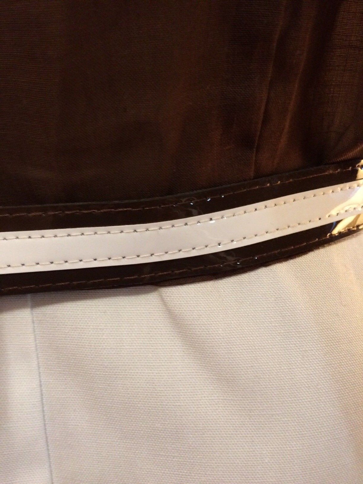 Kenny Classics 60s Sheer Brown Blouse w/Solid White Skirt Accent Stitching-Sz 8