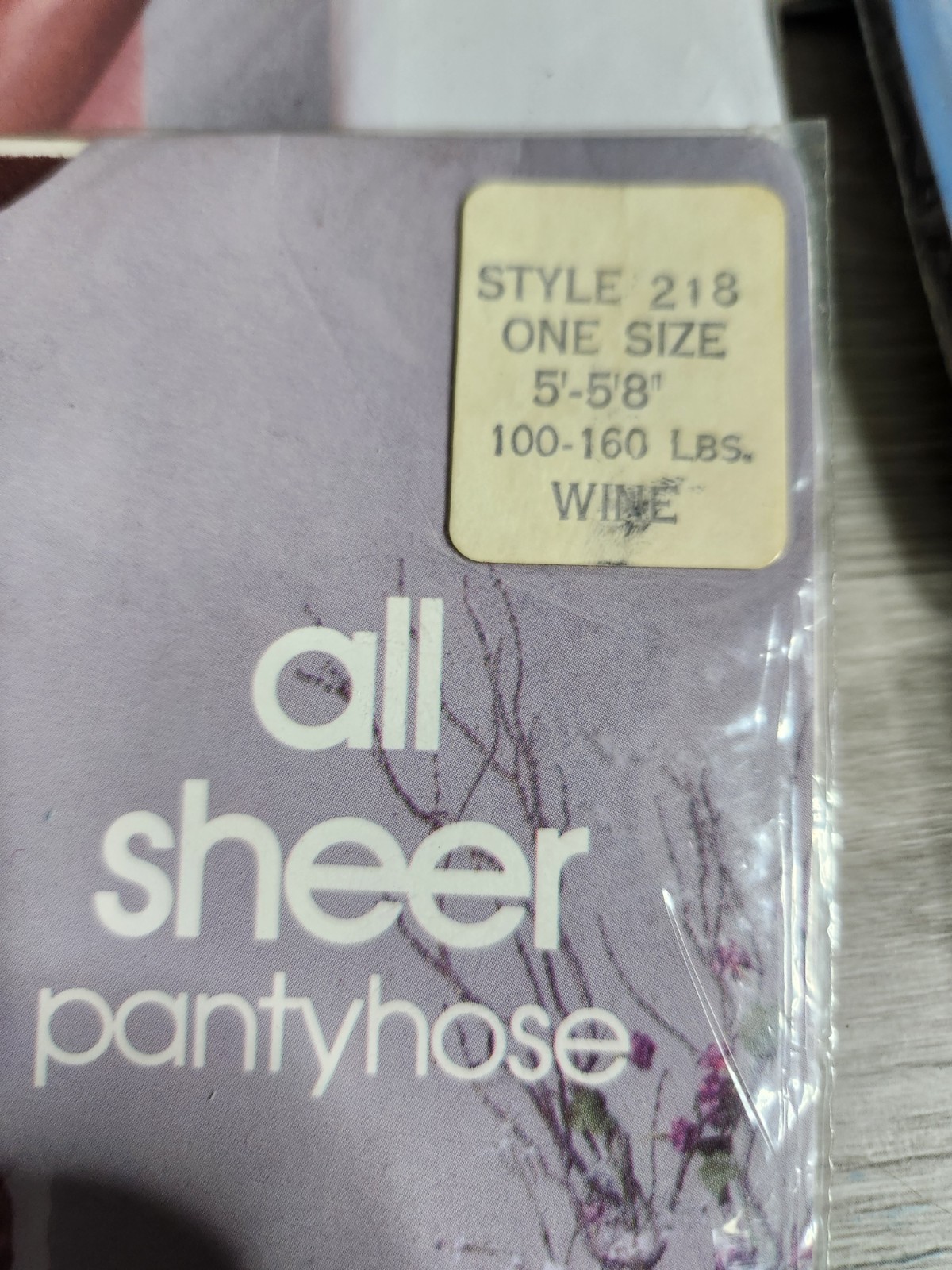 Lot of 6 Vintage Ultra Sheer Pantyhose Red Wine Color 100-160 LBS One Size 5′-8″