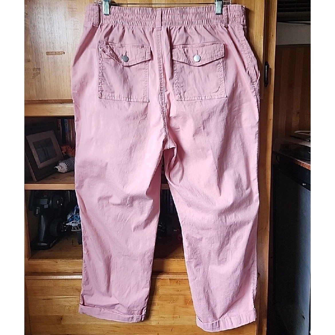Time and Tru Dusty Rose Cargo Pants, Sz 14.