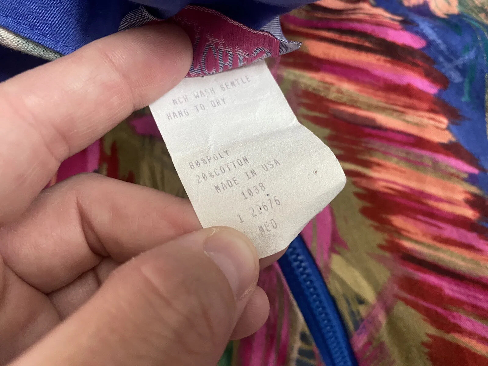VINTAGE 80s 90s SOUTHERN STITCHES AND MORE TRACK JACKET SAVED BY BELL USA MADE