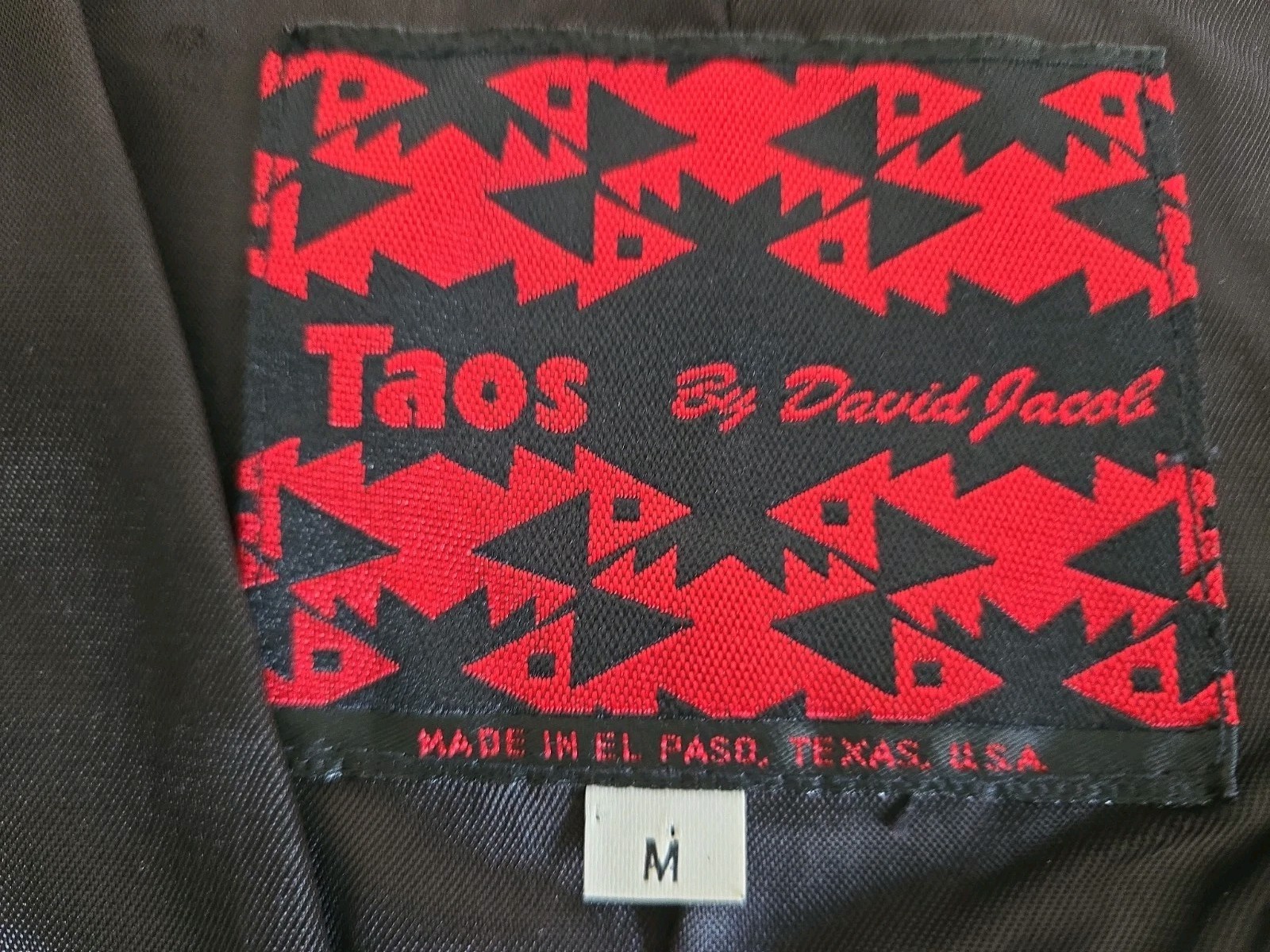 Vintage Taos By David Jacob Southwestern Vest Beaded Leather 80’s Medium