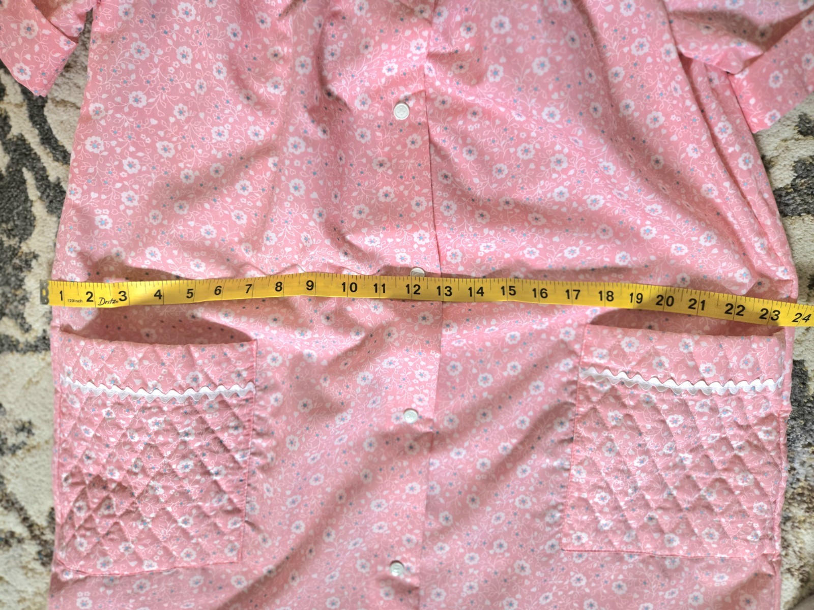 Vintage 60s/70s Dressing Gown Leisure Life L Women’s Pink Floral