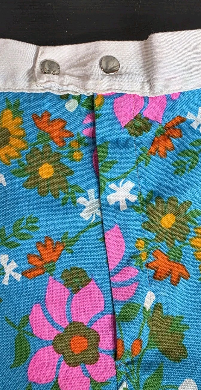 Vintage 1960’s Campus Flower Power Hippie Shorts Size 34 Made In USA