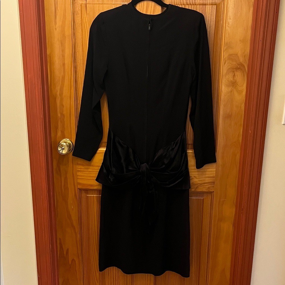 1940’s Vintage Mary Muffet Original w/ Satin Ruffles at Hips-Back Sash & Bow