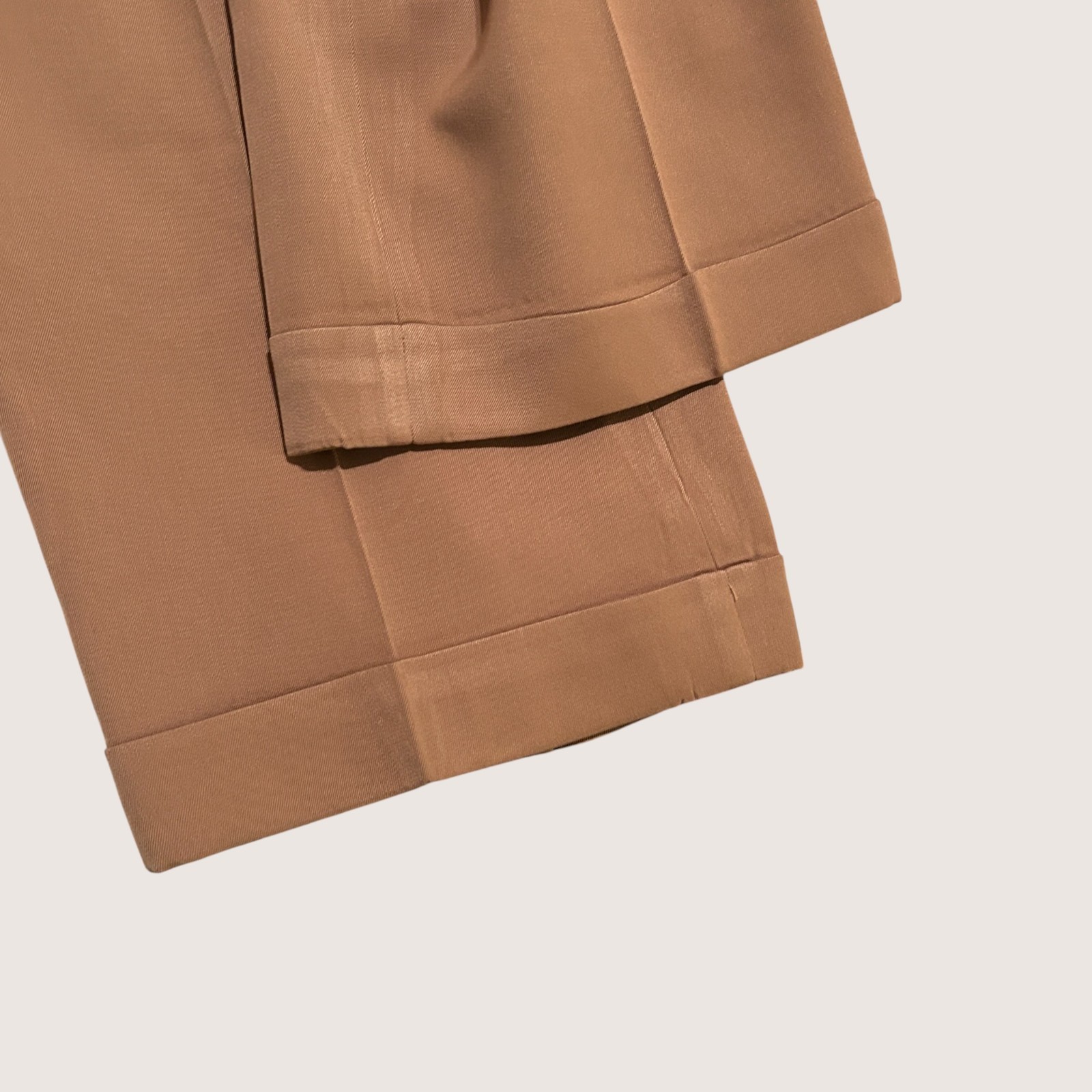 Embassy Row Camel Wool Dress Pants Women’s Vintage Tailored Slacks