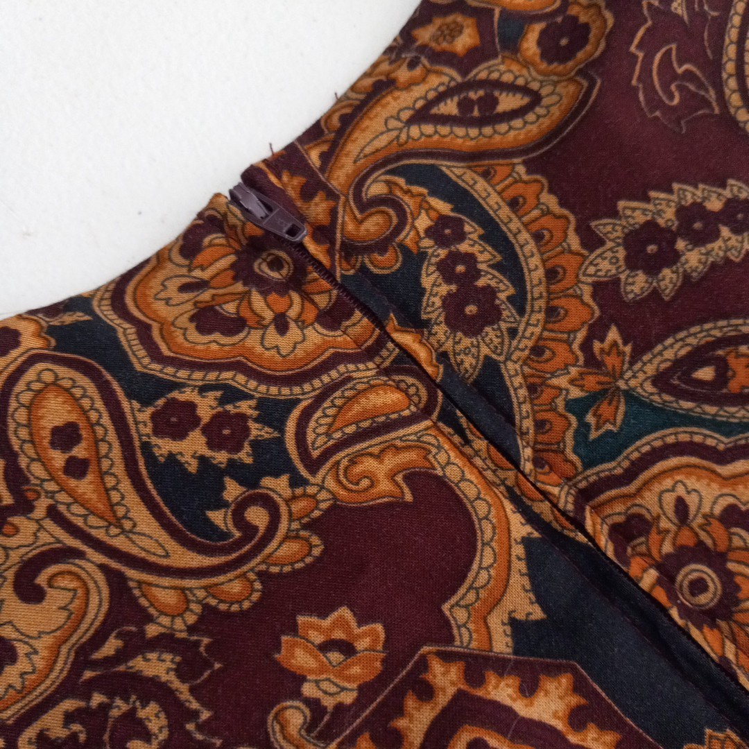 Vintage Miss Dorby Velvet Burnout Vest English Country Tapestry Dress Size 10