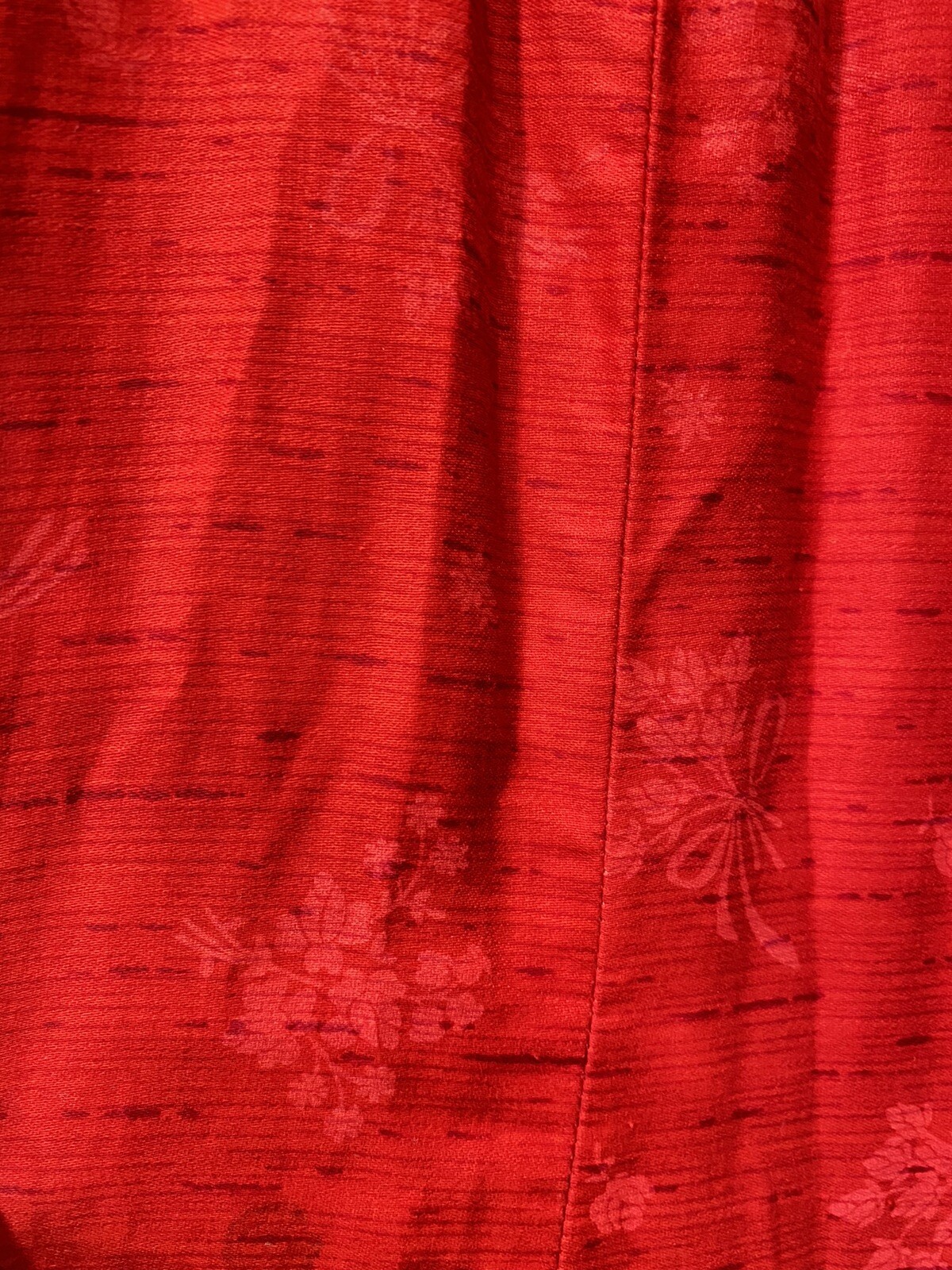 LOUNGE CRAFT 60s 70s VINTAGE SET RED FLORAL XS