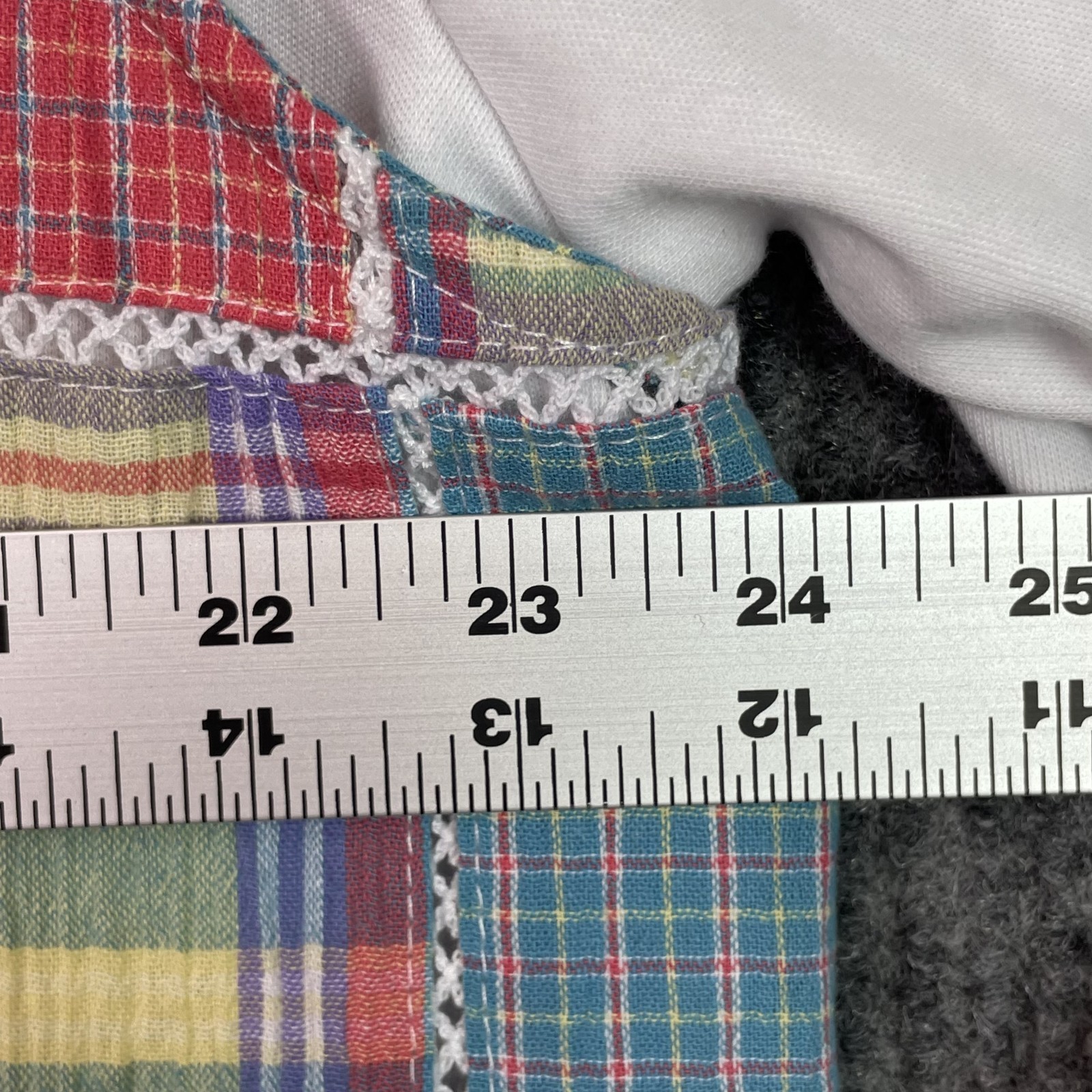 Vintage Koret Francisca Patchwork Quilted Vest Womens XL Attached T Shirt Grunge