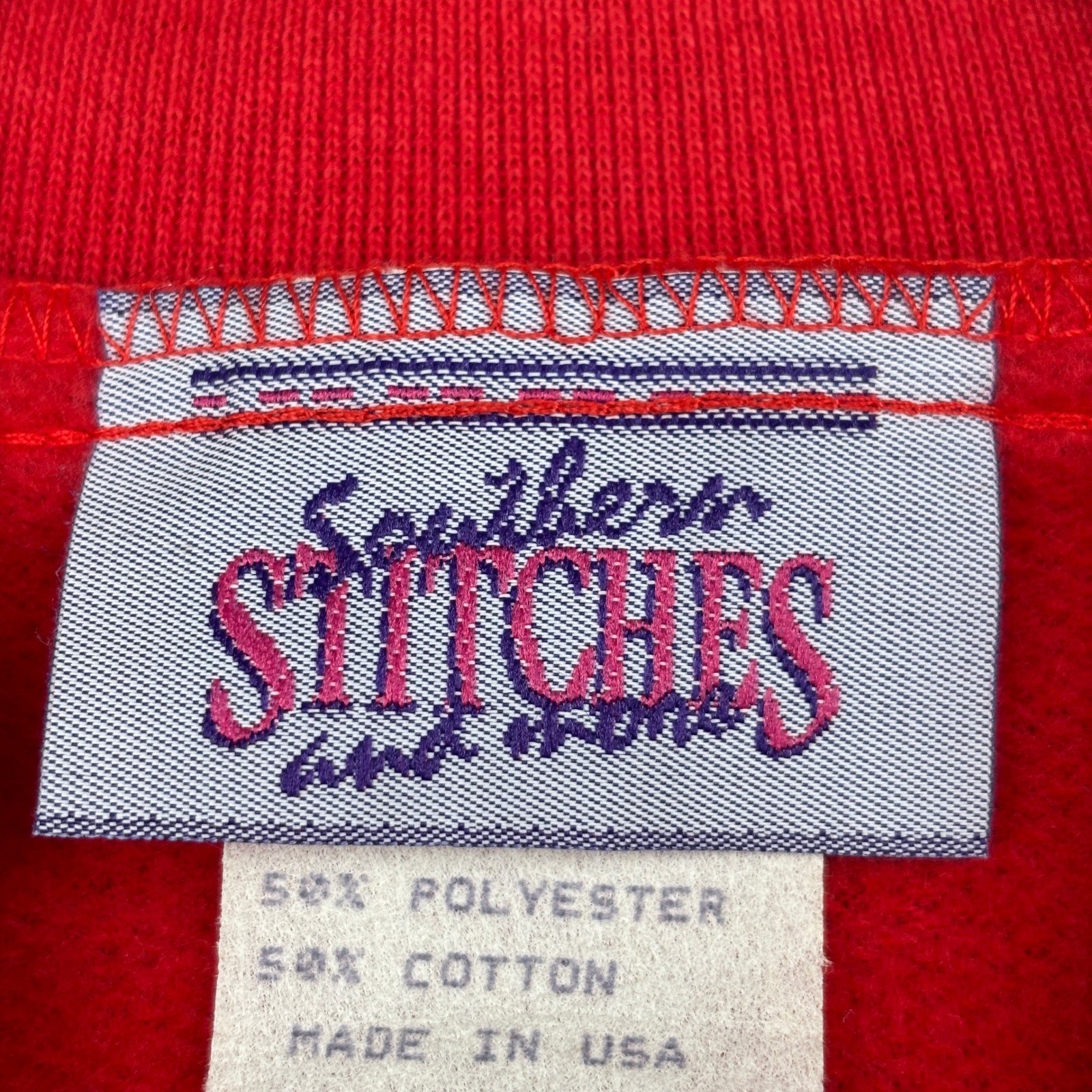 Southern Stitches Sweatshirt Womens Large Vintage Dog Applique Zip Jacket USA