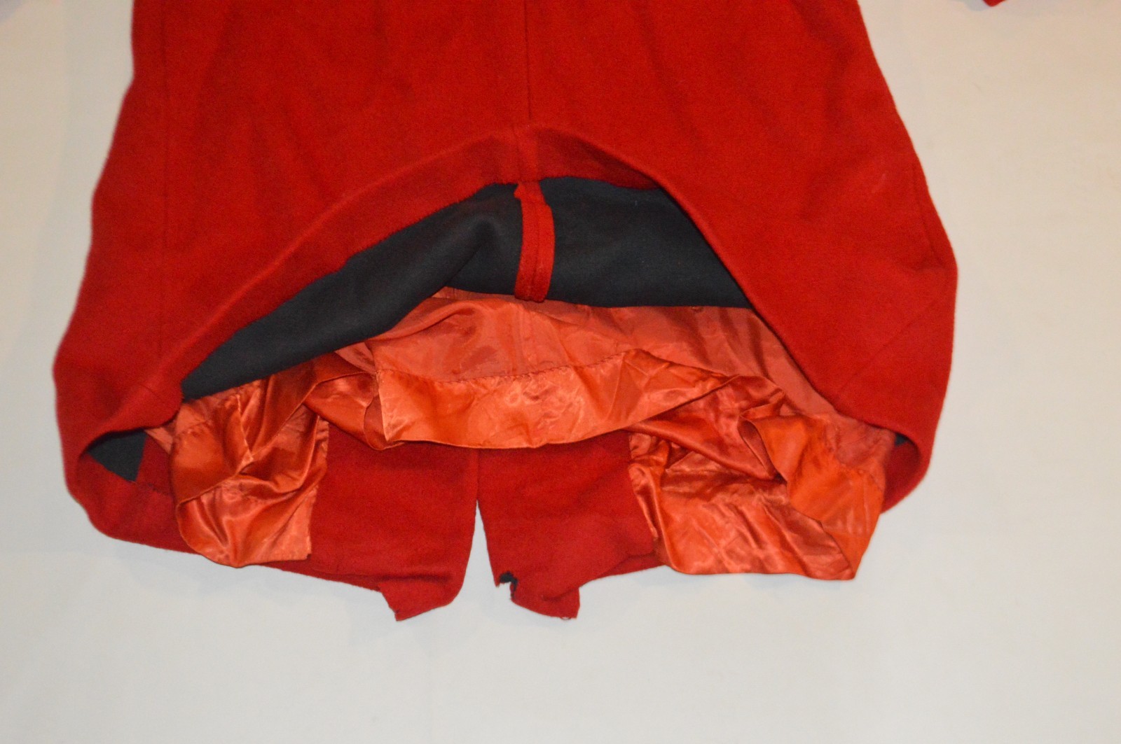 Vintage Red Wool Coat ILGWU Tag Rare AU Label American Union RARE HTF Women 7/8