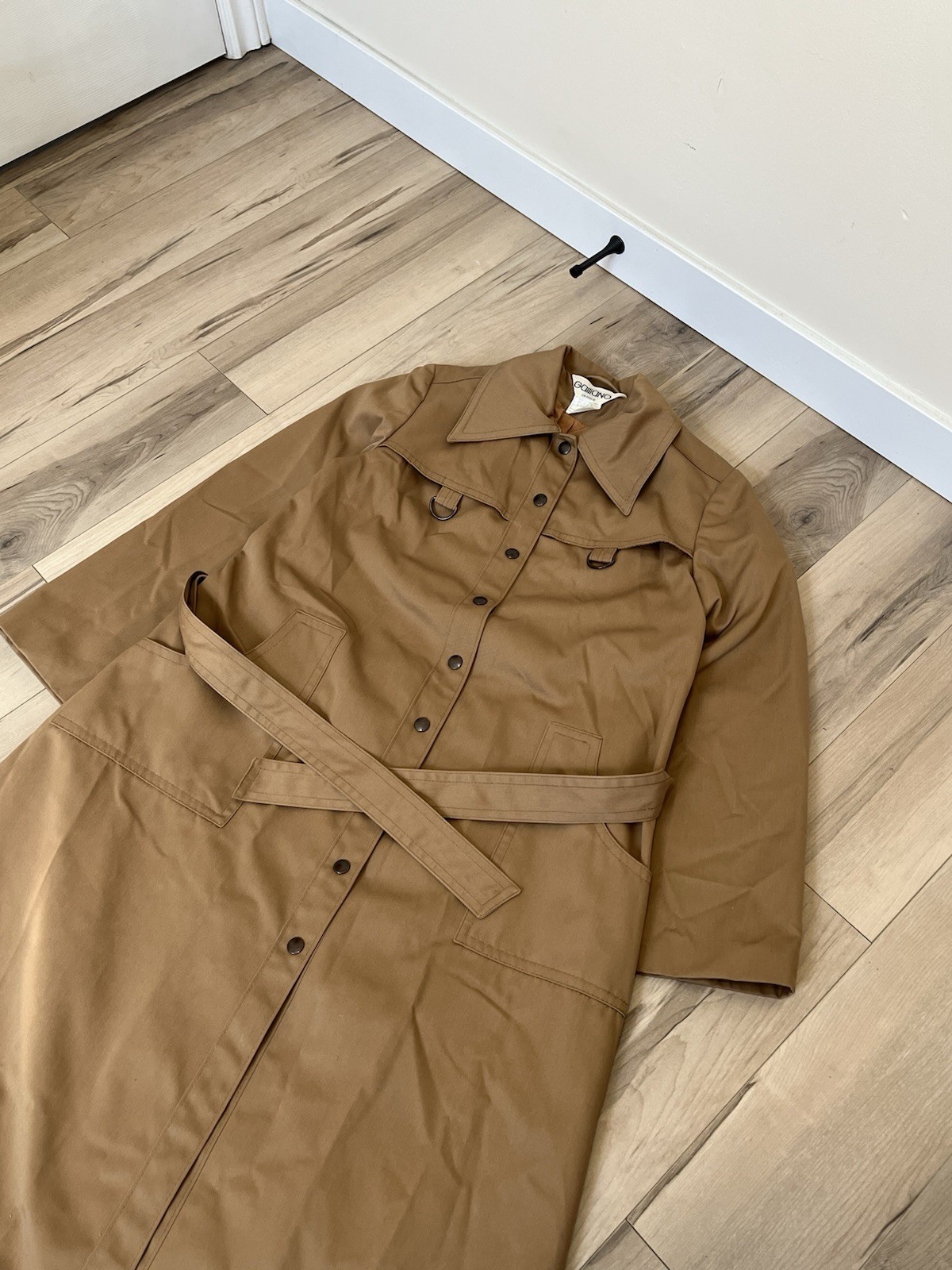 Vintage Trench coat Brand John Galliano 1970s 1980s.