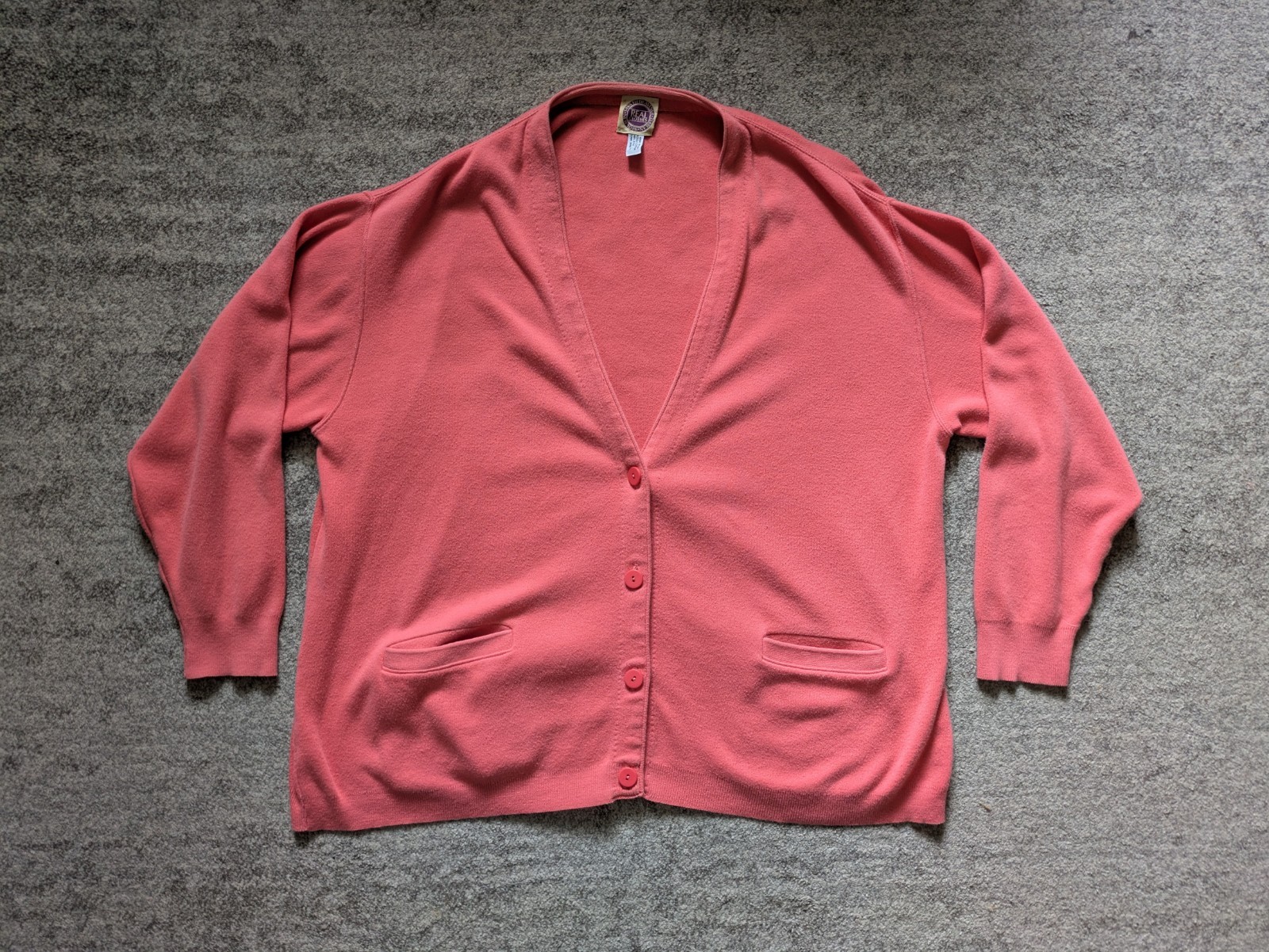 Vintage Saks Fifth Avenue Women’s Cardigan Pink – Sz Large Made In USA READ!