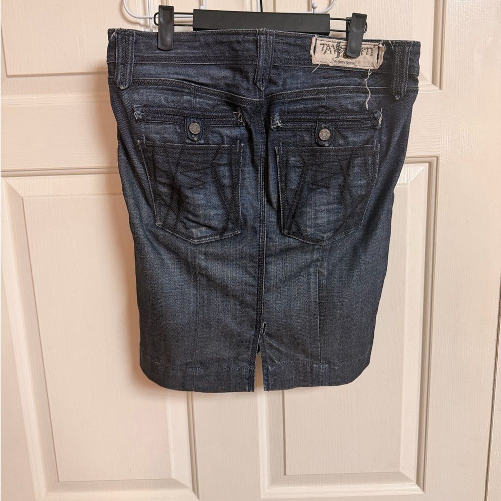 VTG Y2K 2008 Jimmy Taverniti Janis Denim Skirt Punk Boho