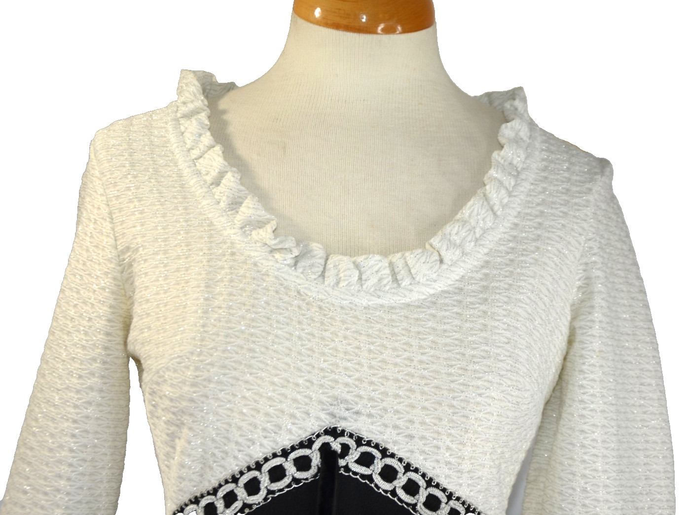 Maxi Hostess Dress Silver Shady Lane by Jonathan Logan 60s Vintage Holiday M