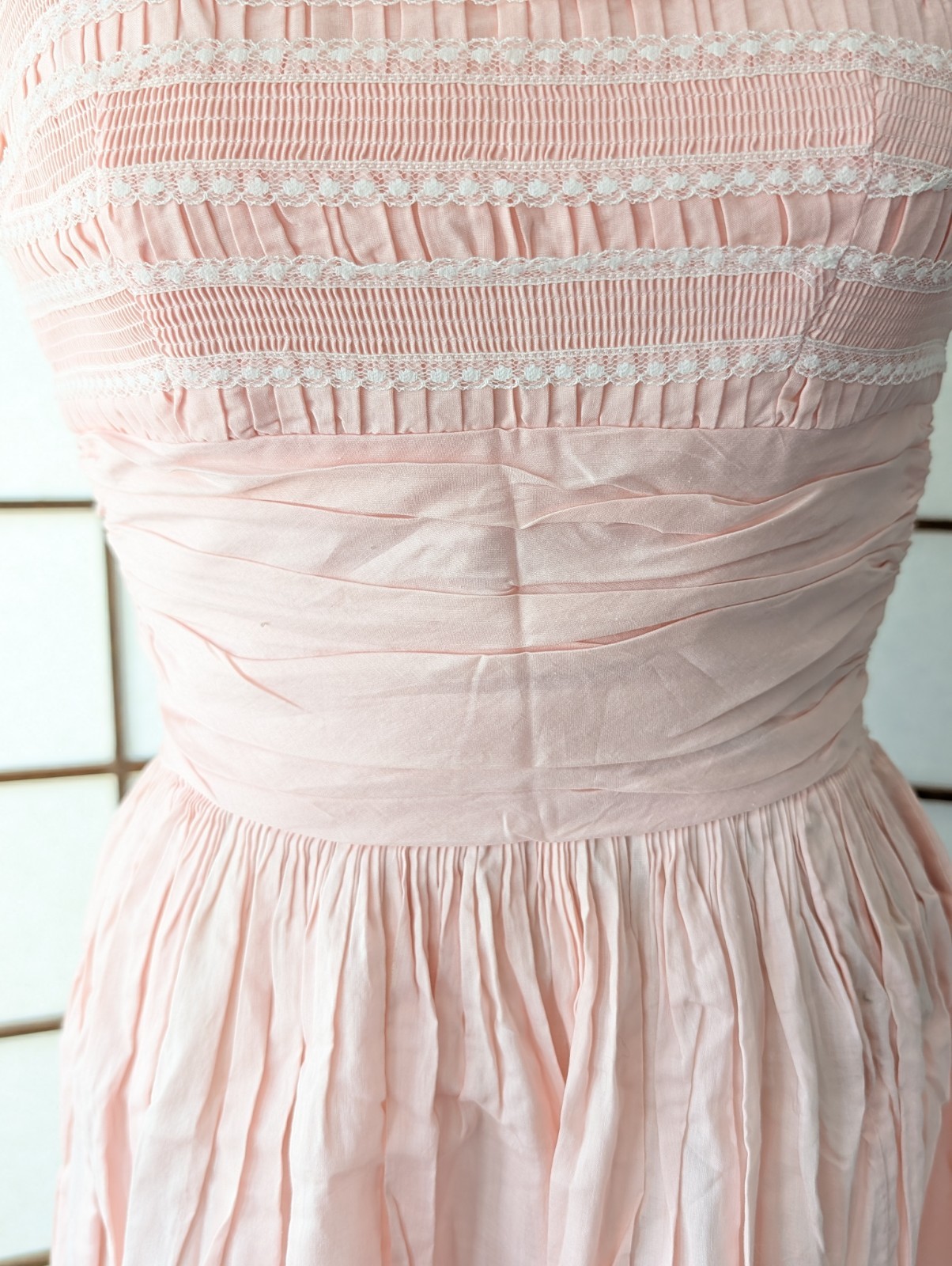 Vintage Ballet Pink Jonathan Logan Party Dress 50s 60s Summer XS Fit-n-Flare