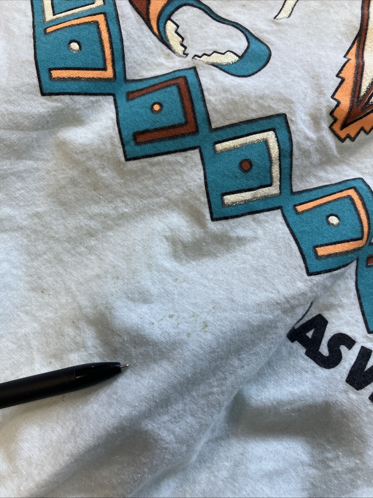 Vintage 80s Las Vegas Windbreaker T-Shirt Southwest Bull Skull Graphic XL