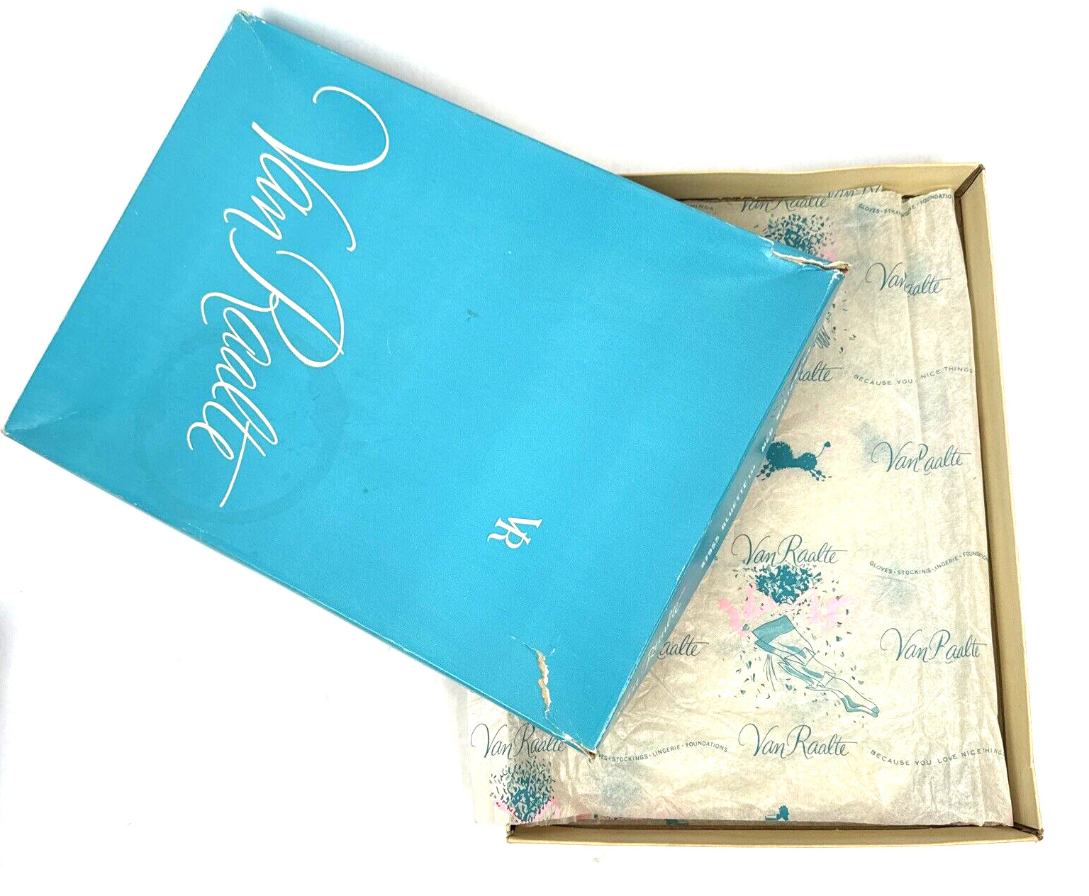 Vintage Van Raalte Lingerie Box 1950s Packaging Advertising