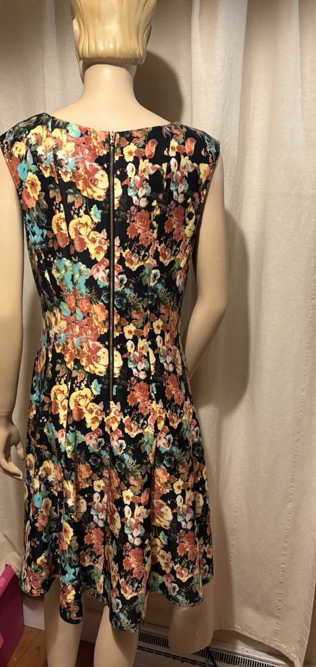 Vintage Floral Princess Style Dress By Gabby Made In Vietnam M