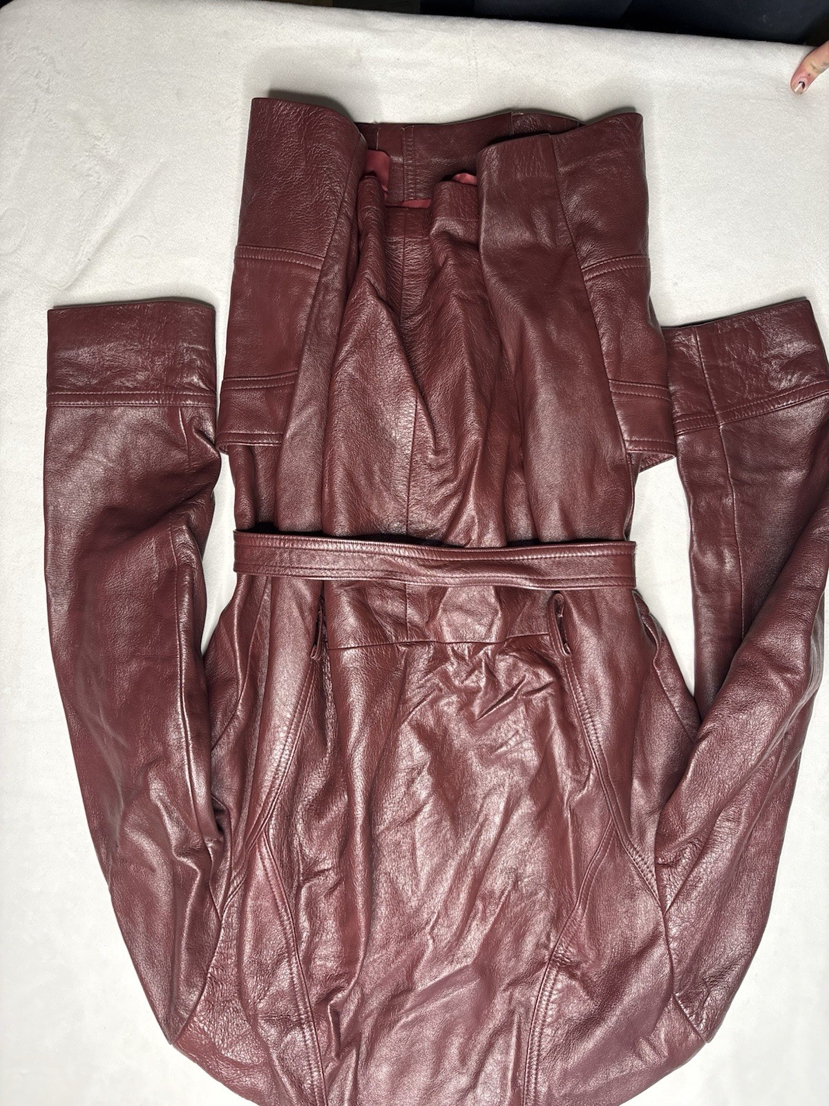 Vintage 1970’s Oxblood Leather Coat / Leathers by New England Sports Wear Co.