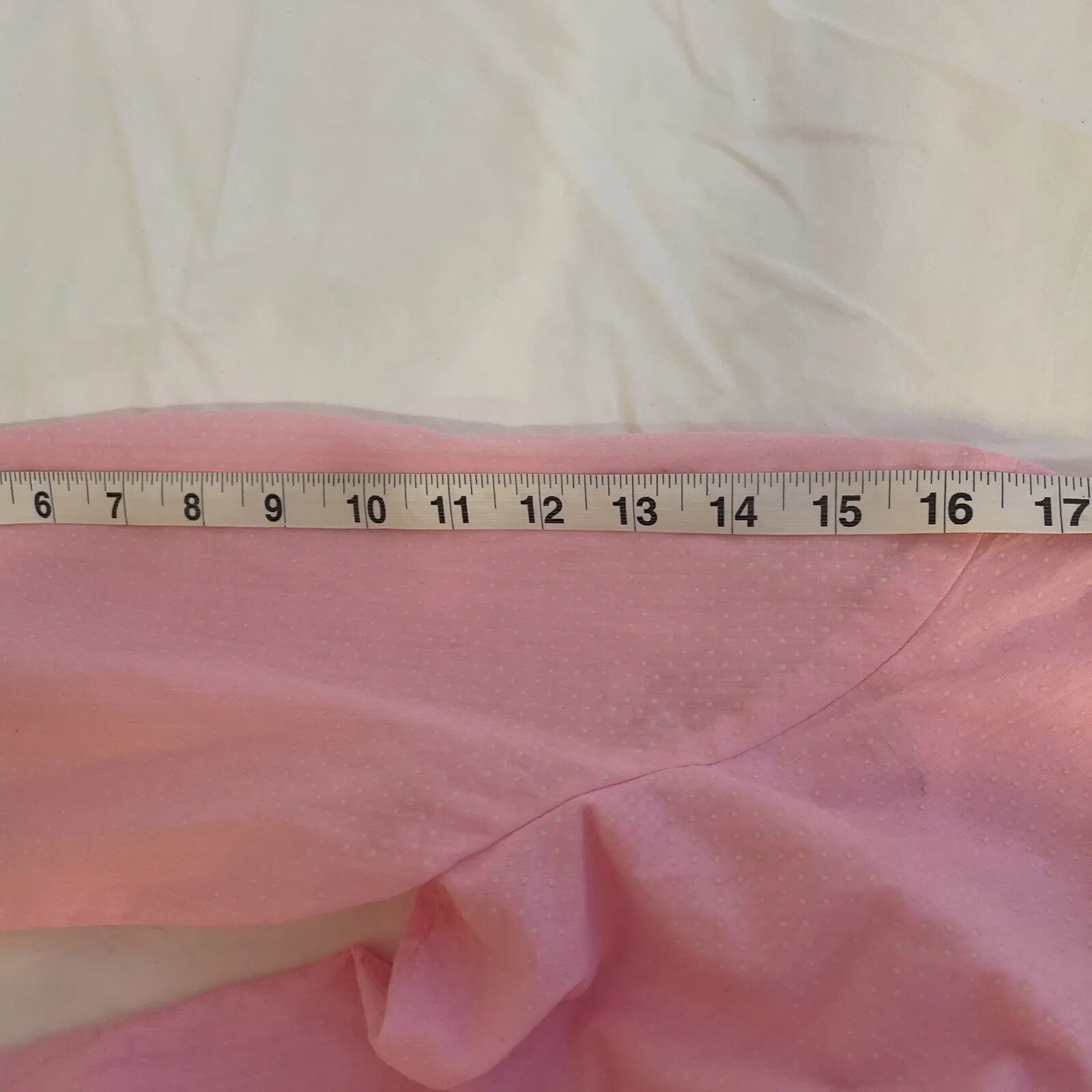 Vintage Hawaiian McINERNY Maxi Dress Pink Dot Swiss Sheer 3/4 Sleeves Size 10