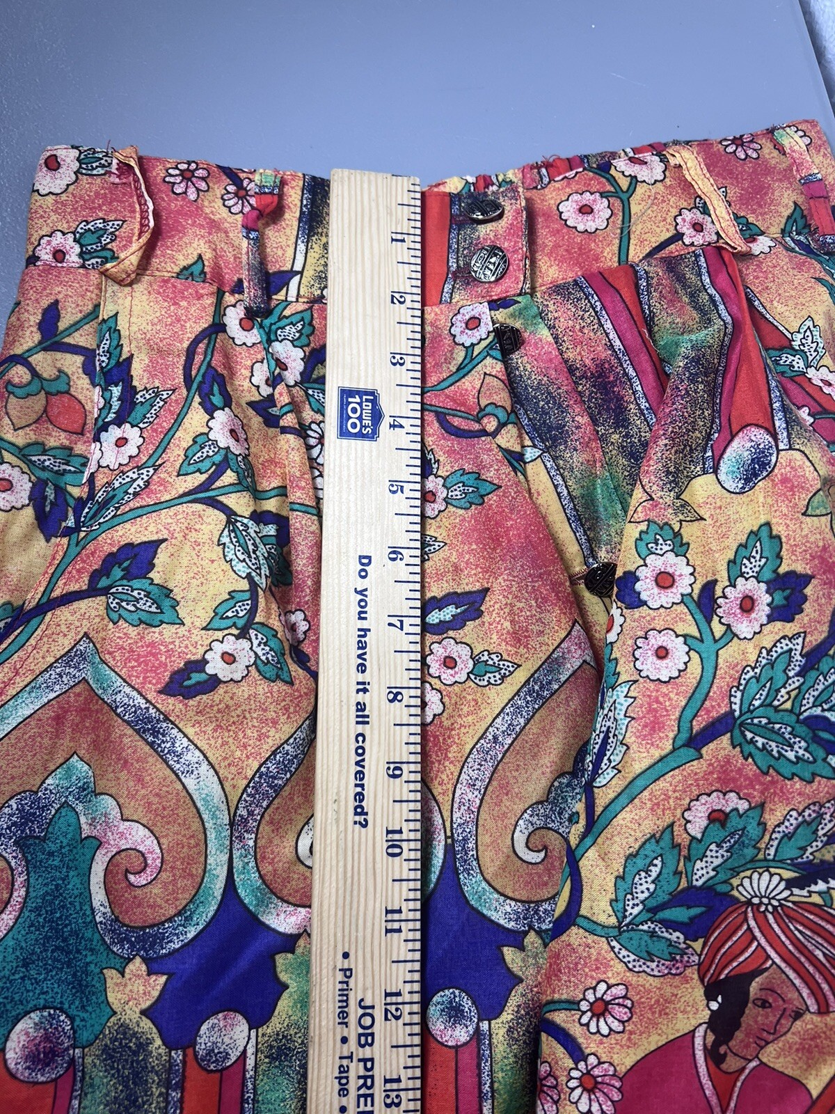Vintage 80’s Howard Wolf Colorful Ethnic Skirt Matching Blouse Set Women’s 10